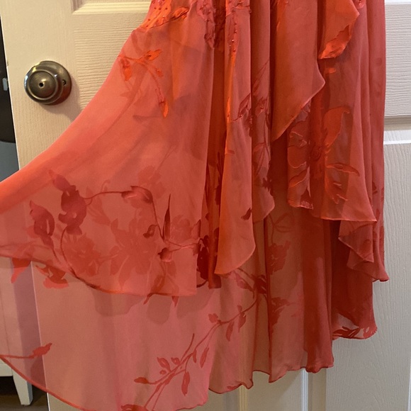 Alex Evenings Pink Coral Long Dress - Picture 3 of 6
